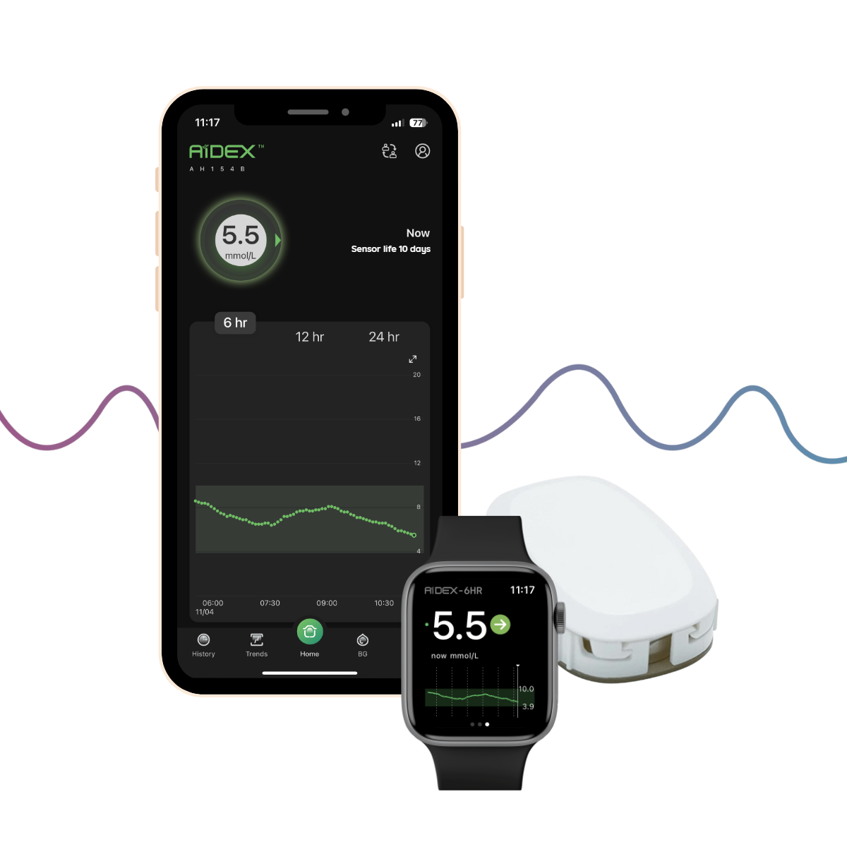 GlucoRx Aidex Sensor 1
