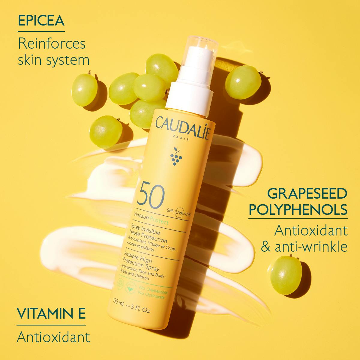 Caudalie I Vinosun Protect Invisible High Protection Spray SPF50 150ml