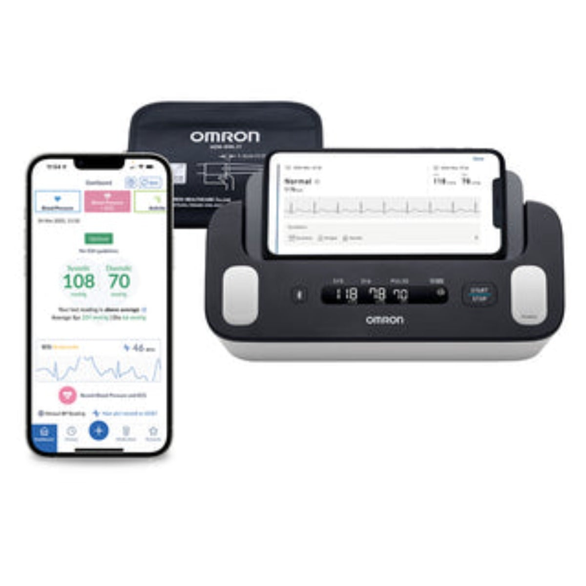 OMRON I Complete 2-in-1 HEM-7530T-E3 Blood Pressure Monitor Blood and Electrocardiogram (ECG)