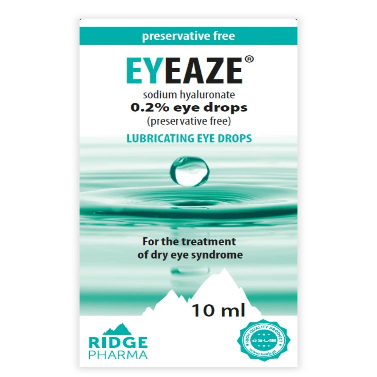 EYEAZE I EYE DROPS PF 0.2% 10ML