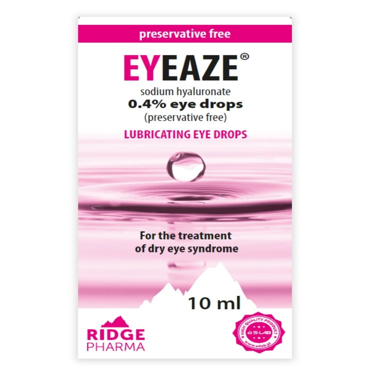 EYEAZE I EYE DROPS PF 0.4% 10M