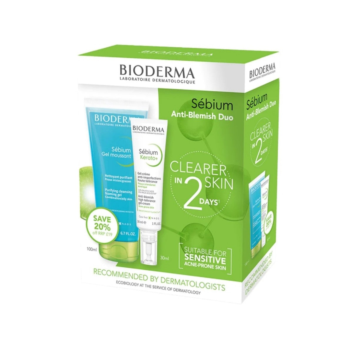 Bioderma I Sebium Anti-Blemish Duo 100/30ml - 1kit