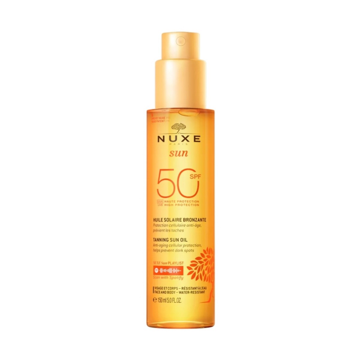 NUXE I Tanning Sun Oil High Protection SPF50 face and body 150 ml