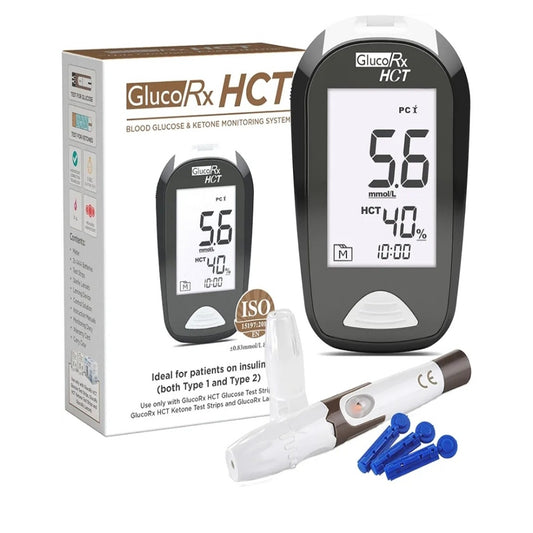 GlucoRx HCT Blood Glucose & ketone Monitoring System