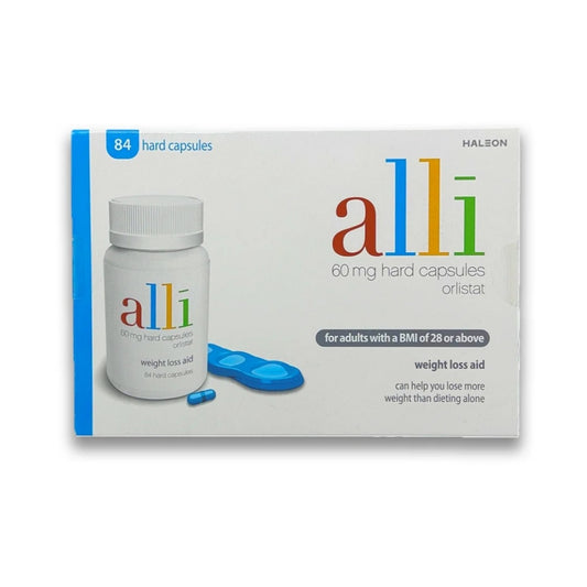 Alli (Orlistat) 60 mg Capsules - 84 Capsules