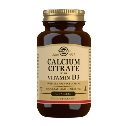 Solgar I Calcium Citrate with Vitamin D 60 Tablets