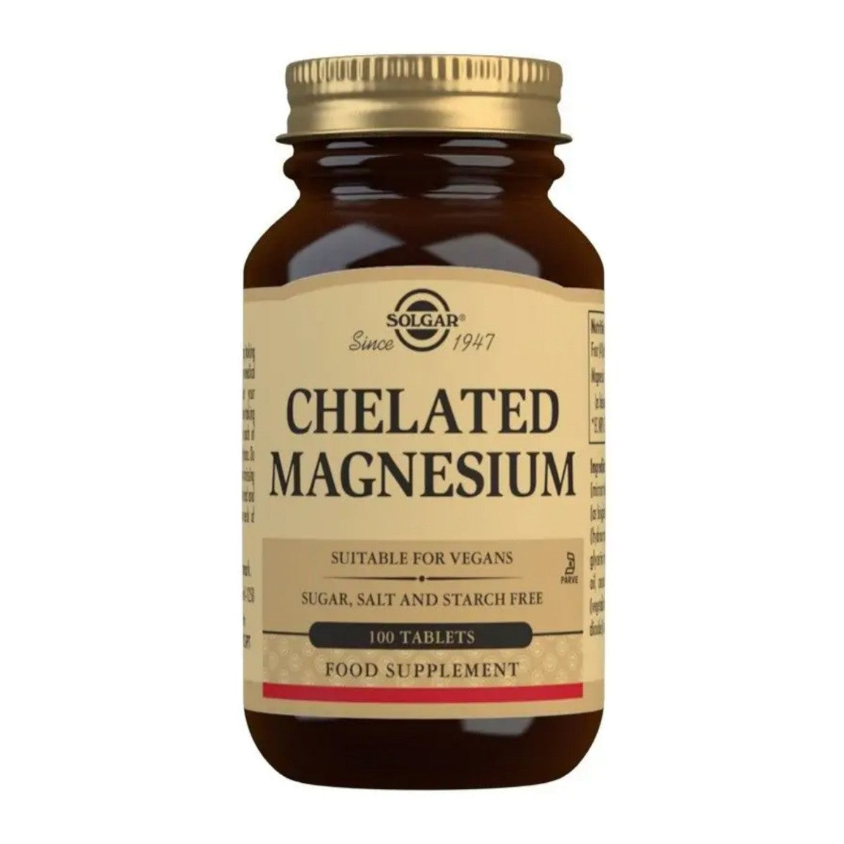 Solgar I Chelated Magnesium 100 Tablets