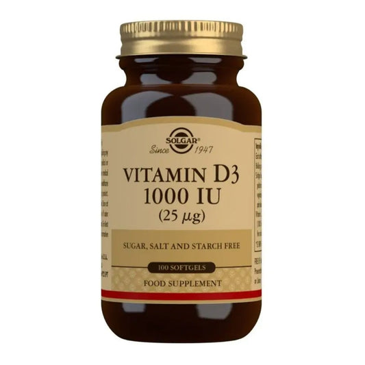 Solgar I Vitamin D3 1000 IU (25 mcg) 100 Softgels