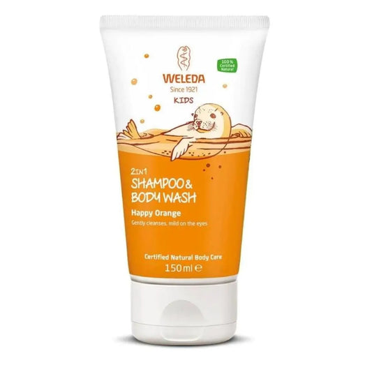 Weleda I Kids 2 in 1 Happy Orange Shampoo amd Wash