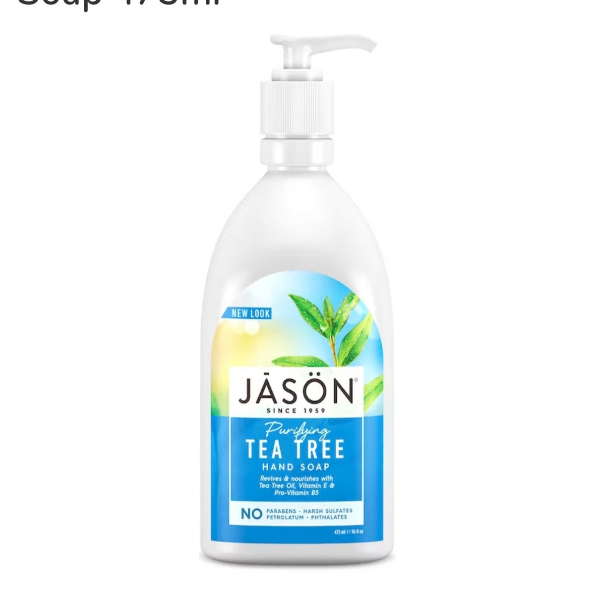 JĀSÖN I Tea Tree Purifying Hand Soap 473ml