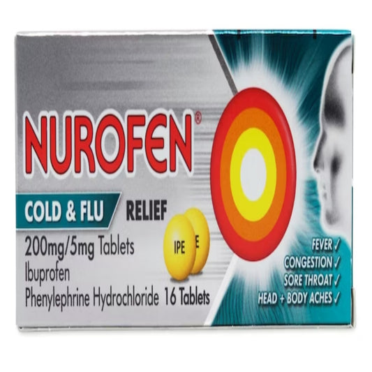 Nurofen Cold & Flu Relief 16 Tablets