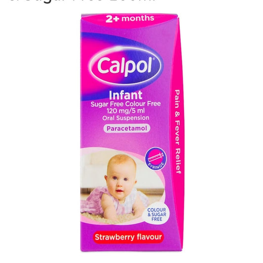 Calpol Infant Suspension Colour & Sugar Free 100ml