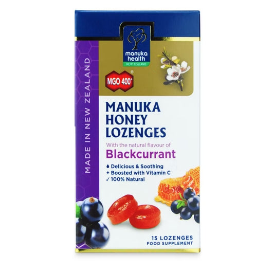 Manuka Health Honey Blackcurrant 15 Lozenges