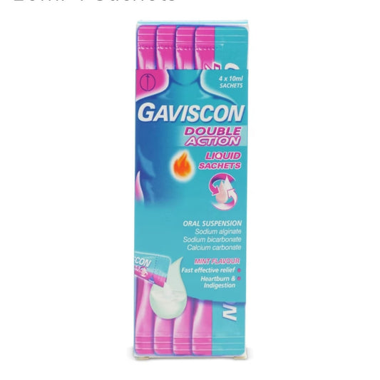 Gaviscon Double Action Liquid 10ml 4 Sachets