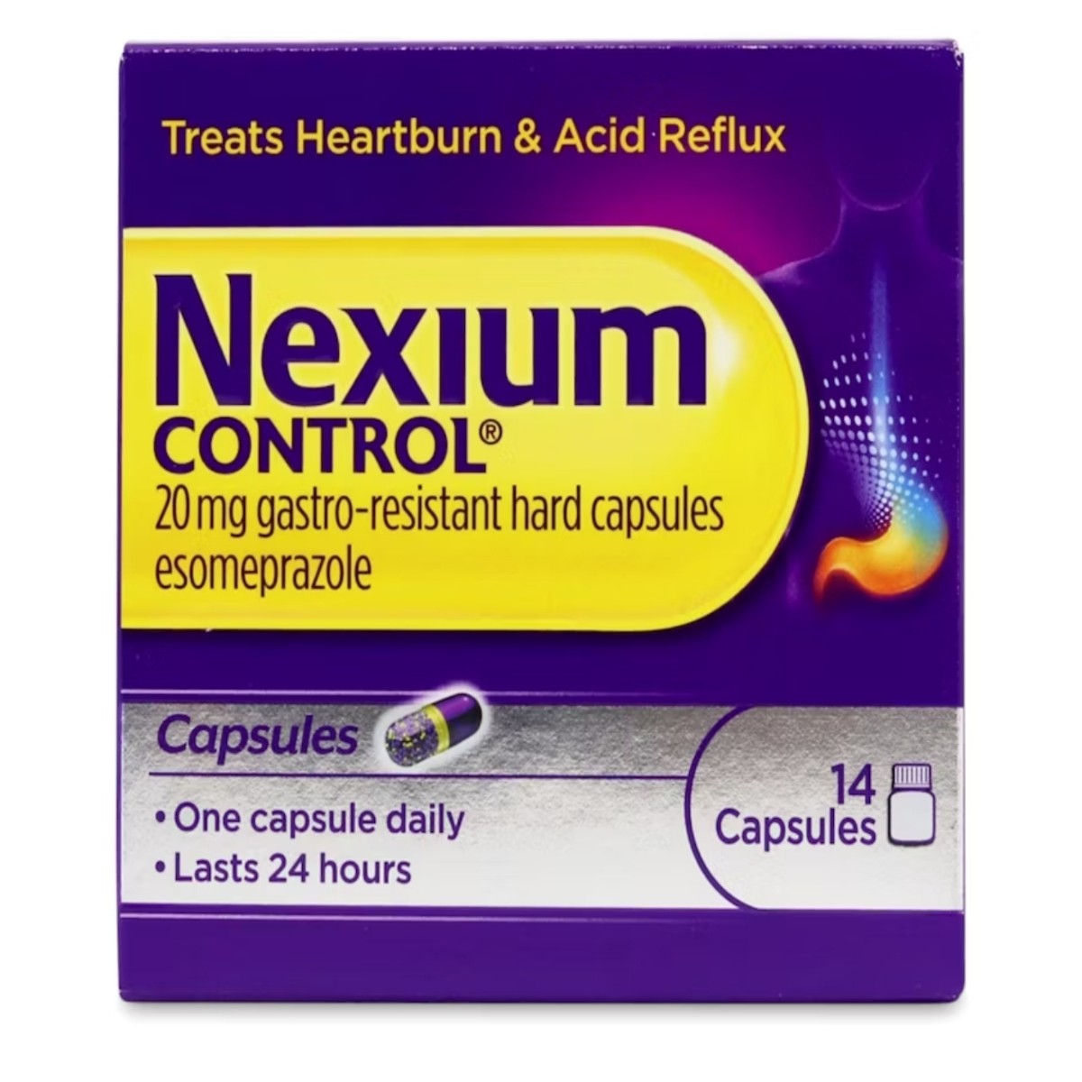 Nexium Control 20mg Gastrl-Resistant 14 Capsules