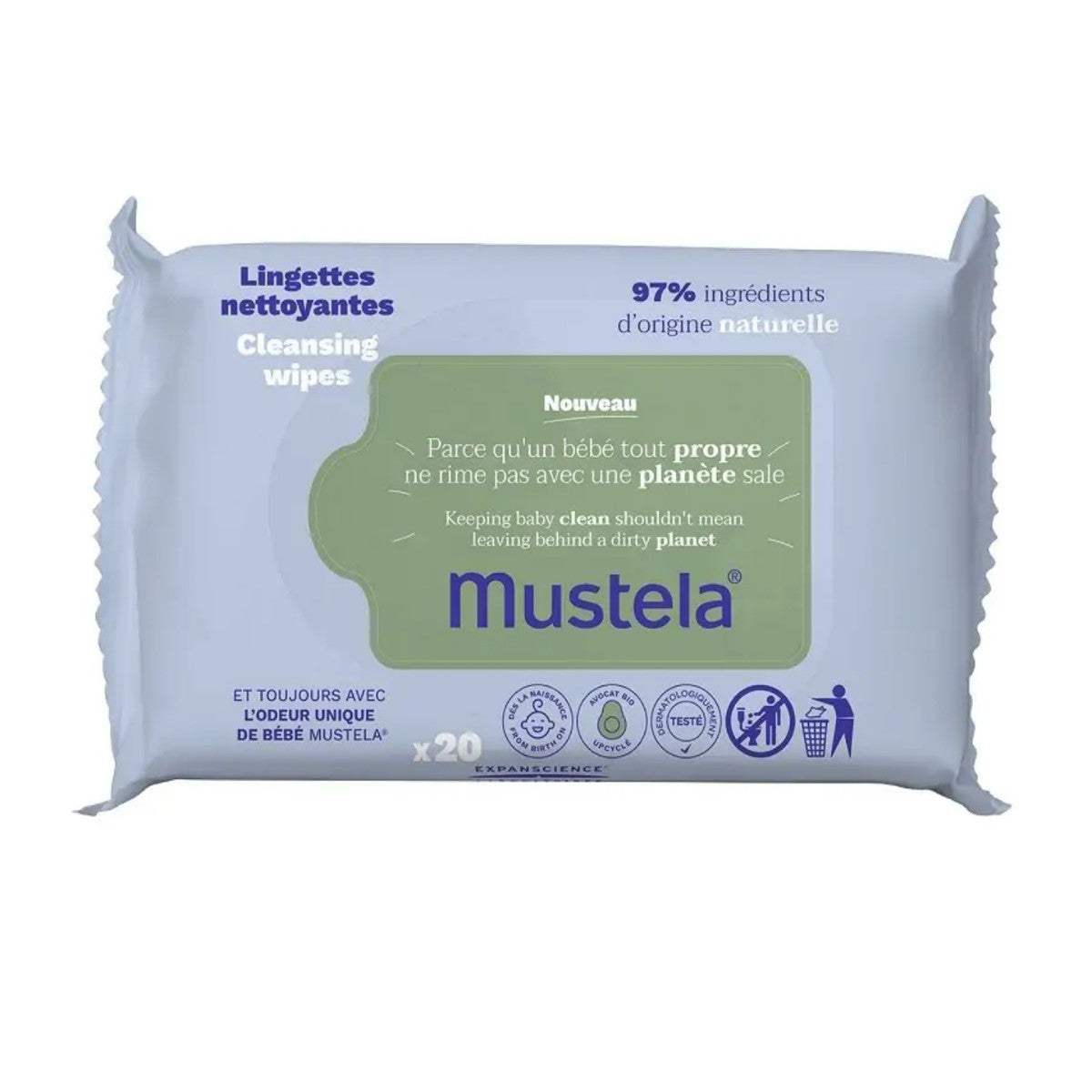 Mustela I Cleansing Wipes 20s