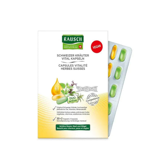 Rausch Swiss Herbal Vitality Capsules 30 x 2 caps