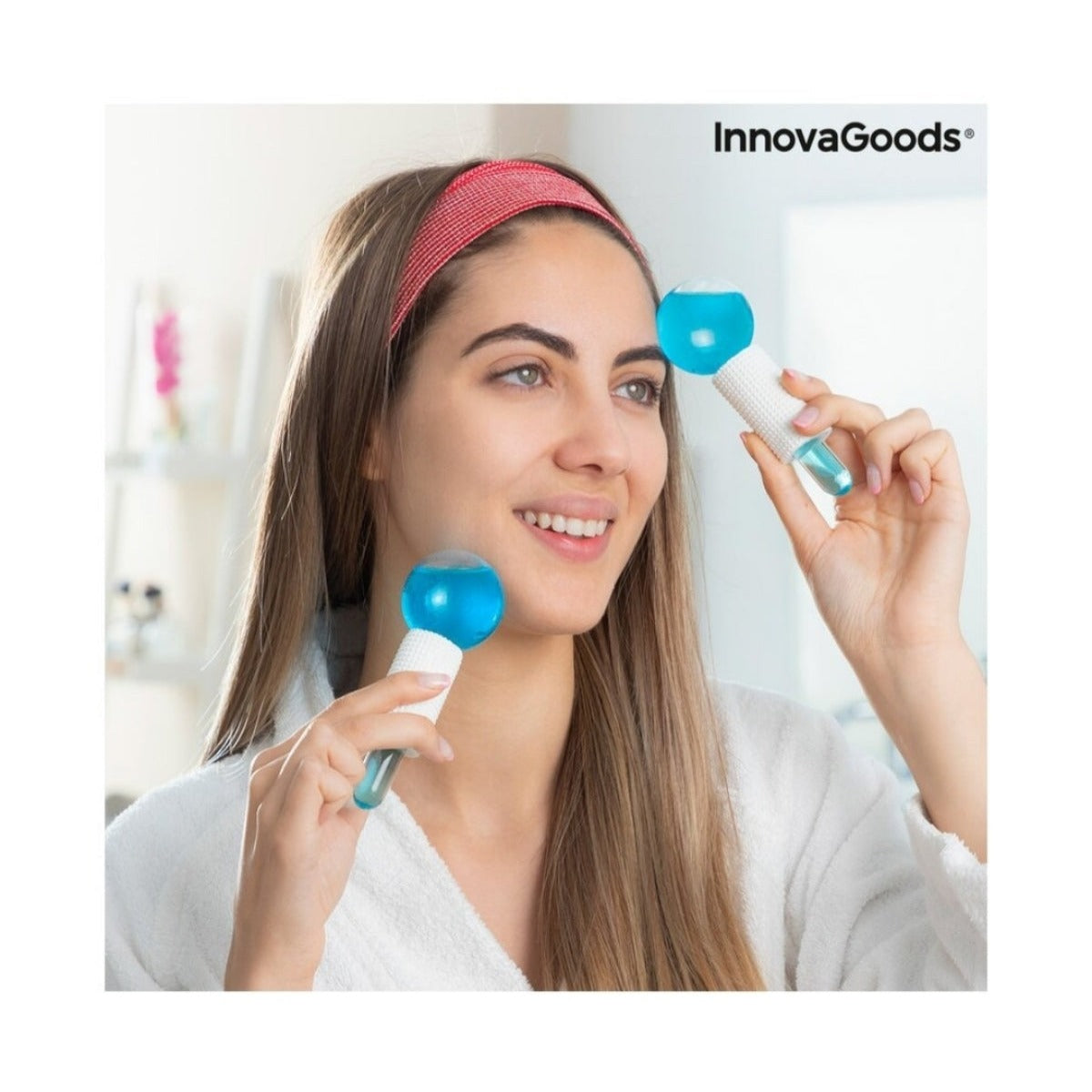 Cold-effect Facial Glass Globes Friballs InnovaGoods 2 Units