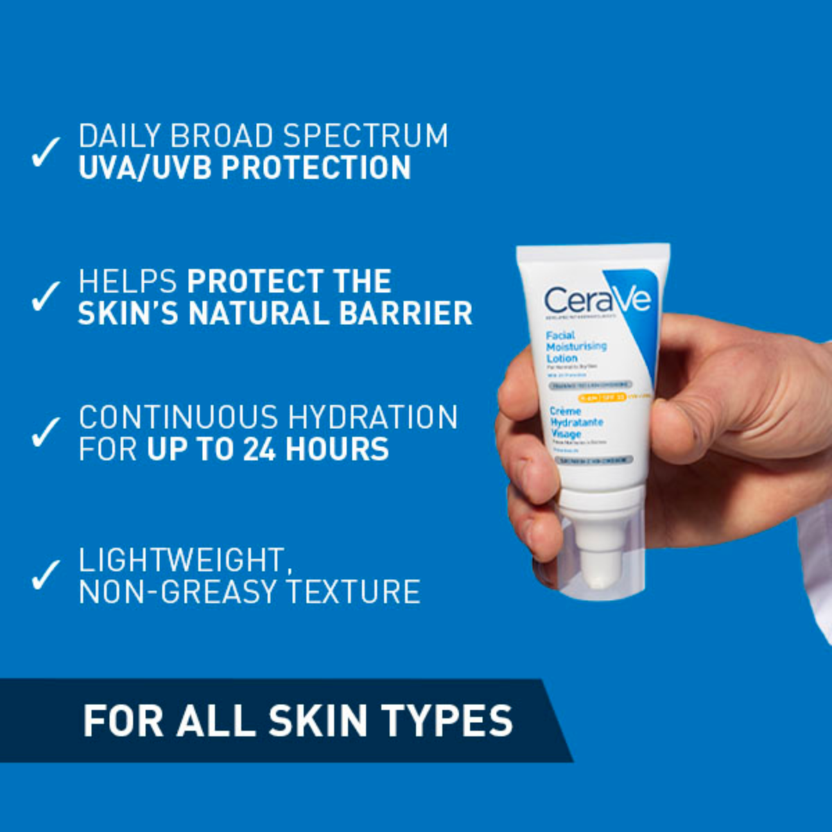 CeraVe I AM Facial Moisturising Lotion With SPF 50 52ml