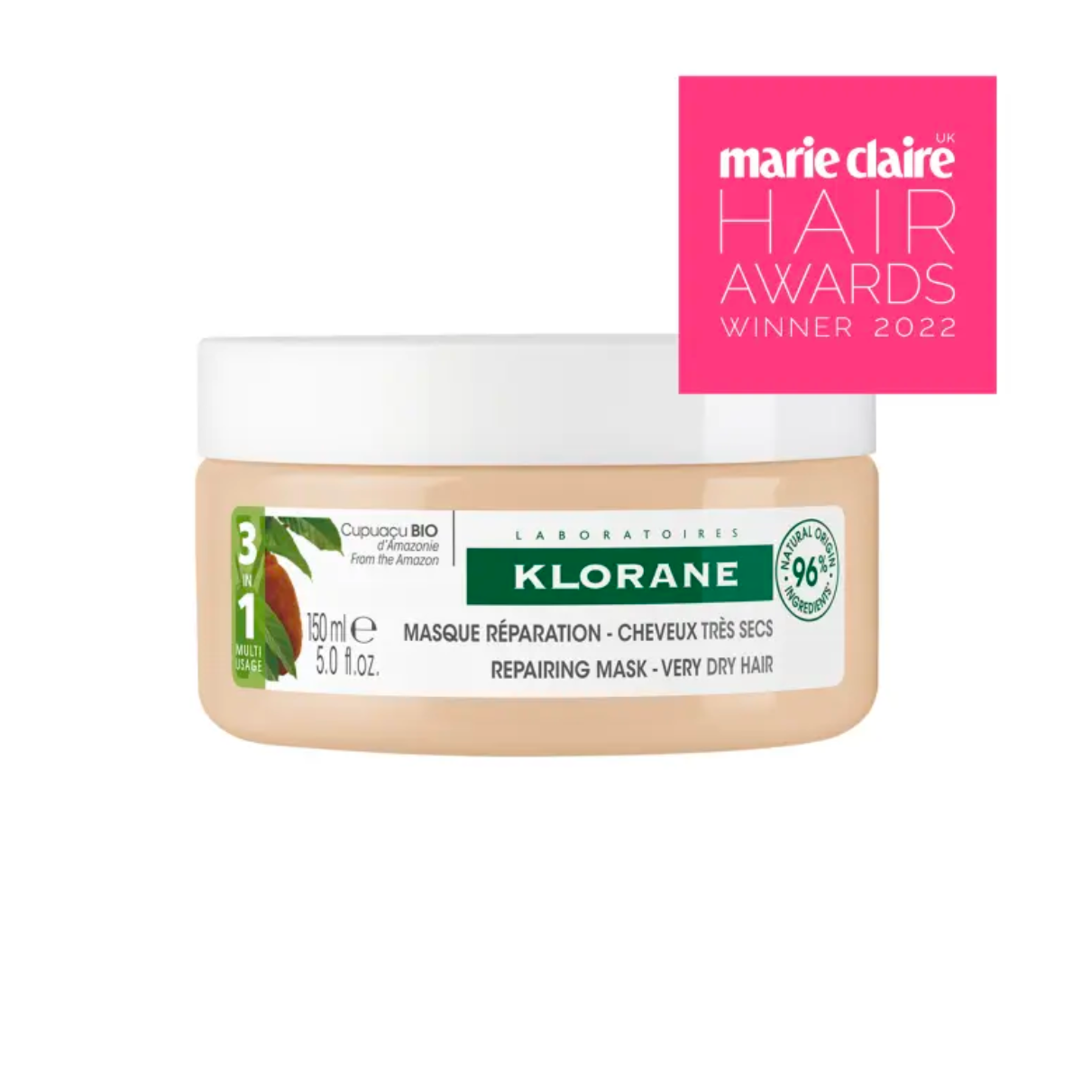 Klorane I 3-in-1 Mask With Organic Cupuacu 150ml