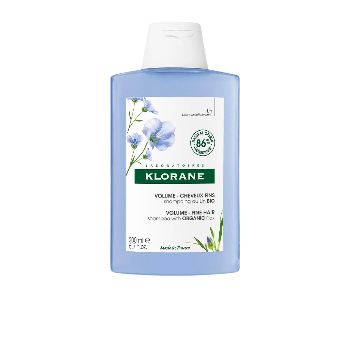 Klorane I Volumising Shampoo with Organic Flax 200ml