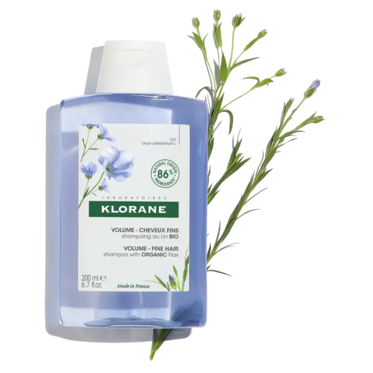 Klorane I Volumising Shampoo with Organic Flax 200ml