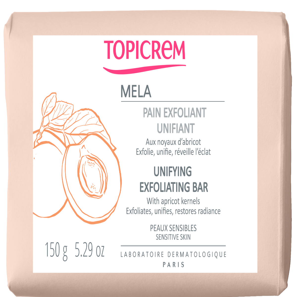 TOPICREM I Mela Unifying Exfoliating Bar 3 x150g Pack of 3 Bars)