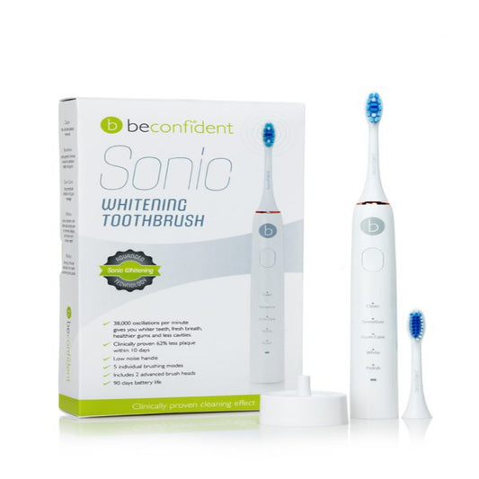 SONIC WHITENING ELECTRIC TOOTHBRUSH WHITE/ROSE GOLD - Beconfident