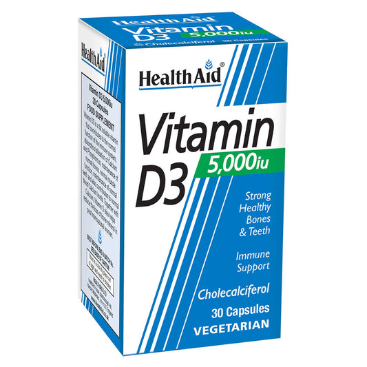 HealthAid I Vitamin D3 5000iu 30 Vegicaps