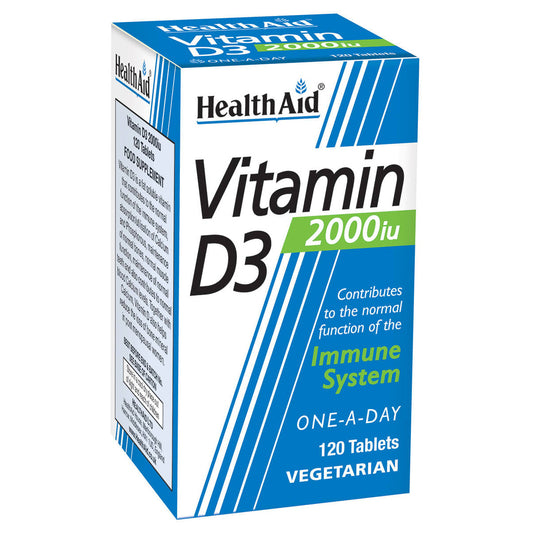 HealthAid I Vitamin D3 2000iu 120 Tablets