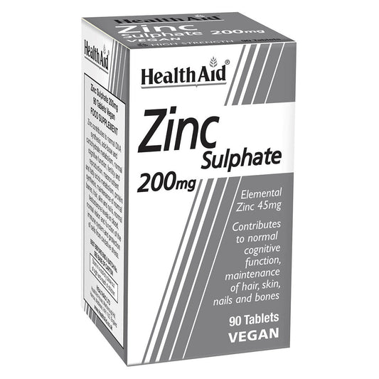 HealthAid I Zinc Sulphate 200mg 90 Tablets