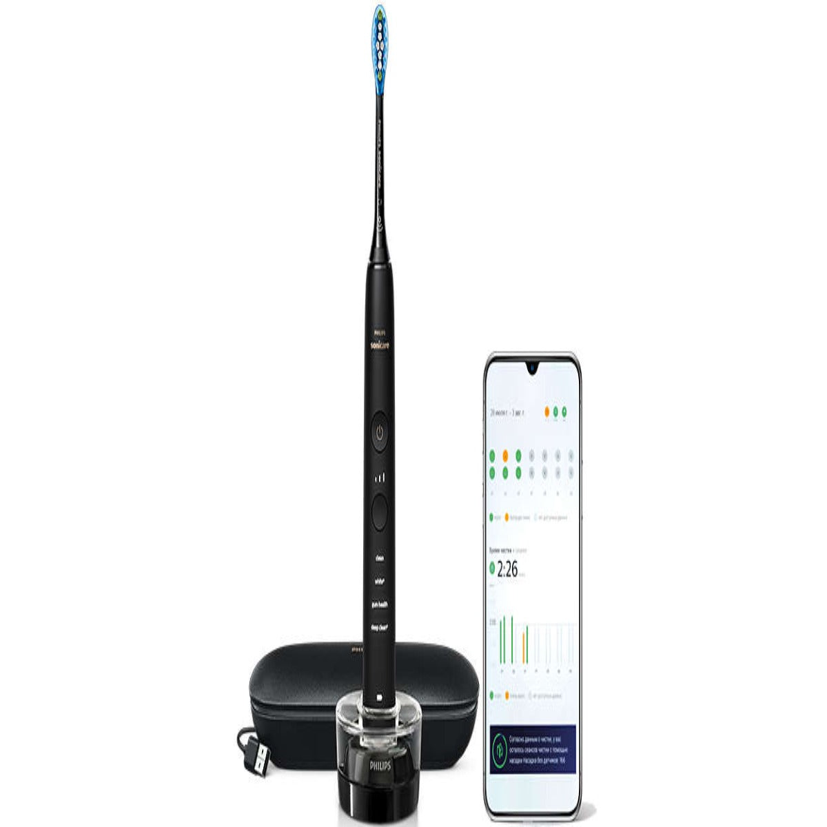 Philips Sonicare HX9911 DiamondClean 9000 Electric Toothbrush with App, Black