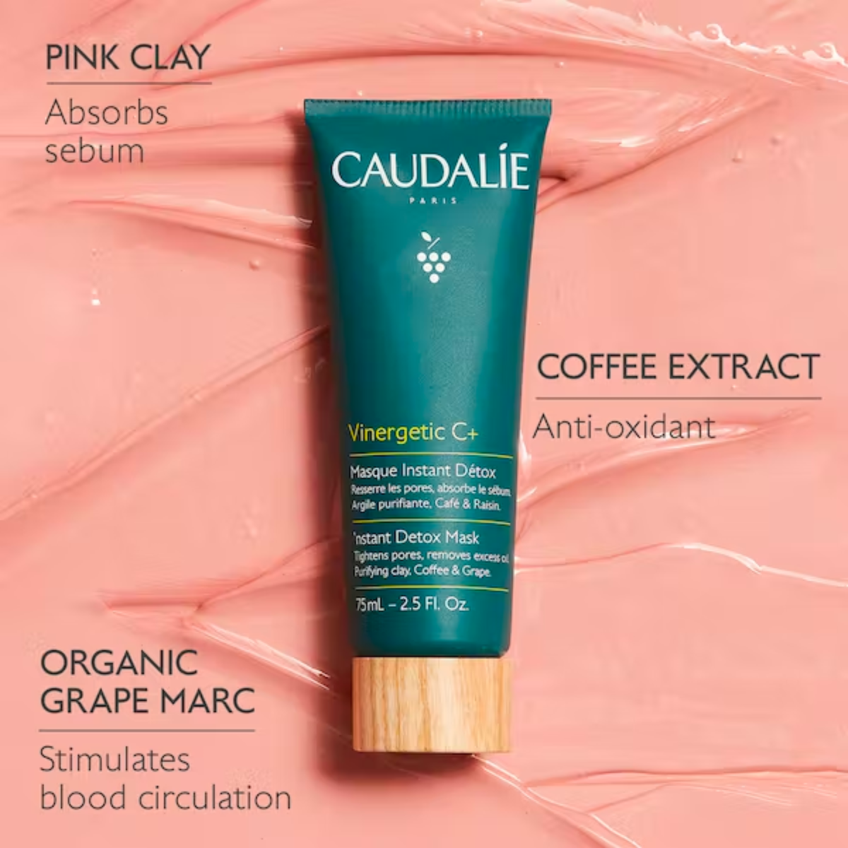 Caudalie | Vinergetic C+ Instant Detox Mask 75ml