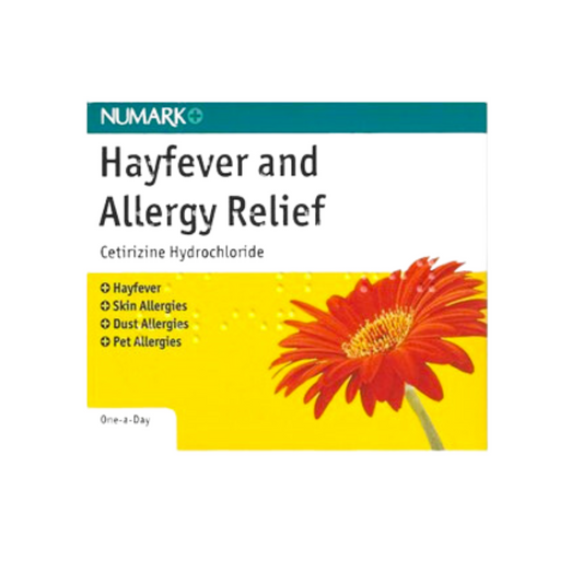 Numark | Hayfever Relief Cetirizine 10mg 14 Tablets
