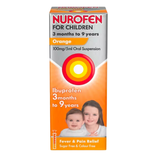 Nurofen | For Children 3 Months To 9 Years – Orange 100mg/5ml Oral Suspension 100ml