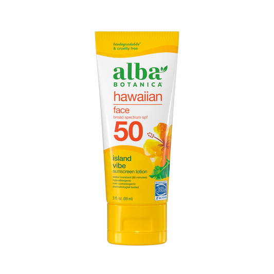 Alba Botanica | Hawaiian Sunscreen Face Island Vibe SPF50 89ml