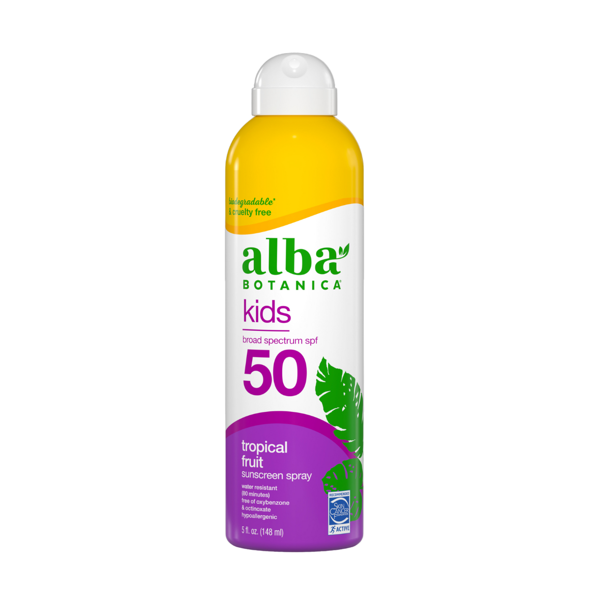 Alba Botanica |  Kids Tropical Fruit Sunscreen Spray SPF50