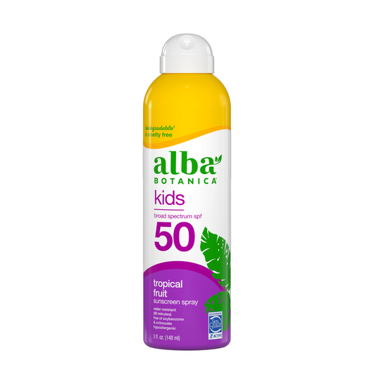 Alba Botanica |  Kids Tropical Fruit Sunscreen Spray SPF50
