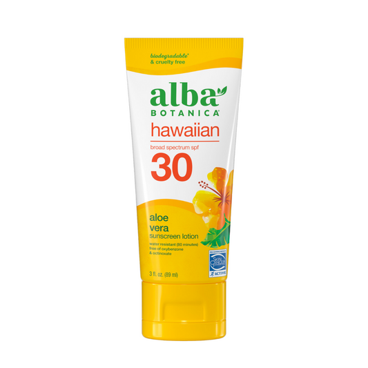 Alba Botanica | Hawaiian Aloe Vera Sunscreen Lotion SPF30 89ml