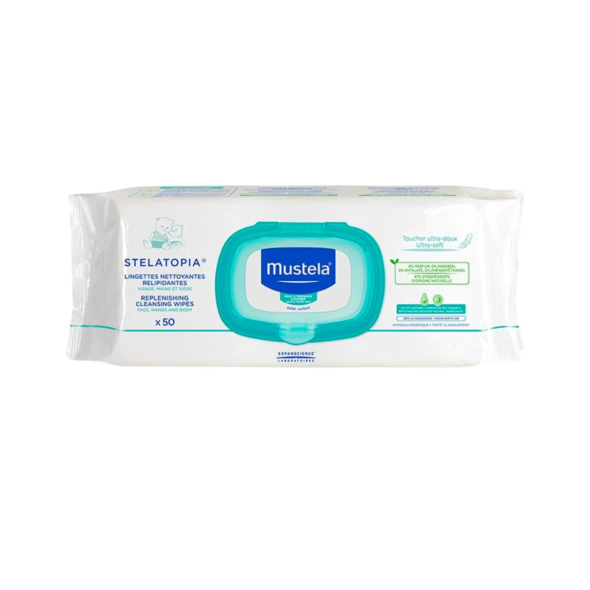 Mustela I Stelatopia Replenishing Cleansing Wipes