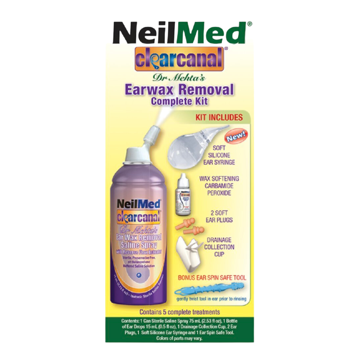 Neilmed Ear Wax Removal Complete Kit 75ml