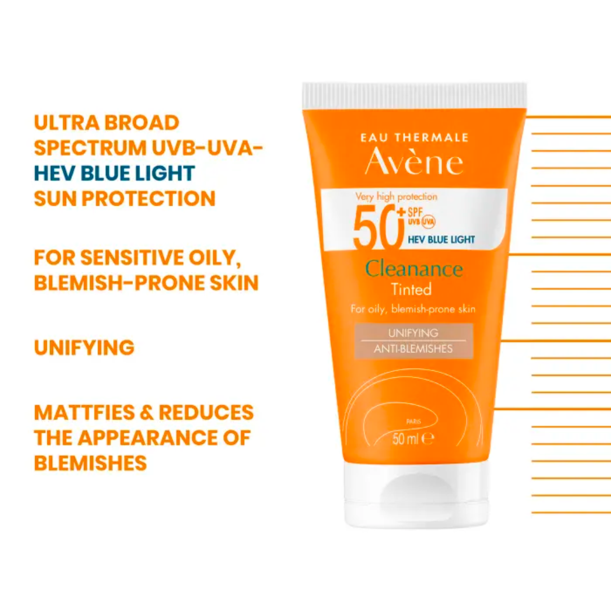 Avène | Cleanance SPF 50+ Sun Cream Tinted 50ml